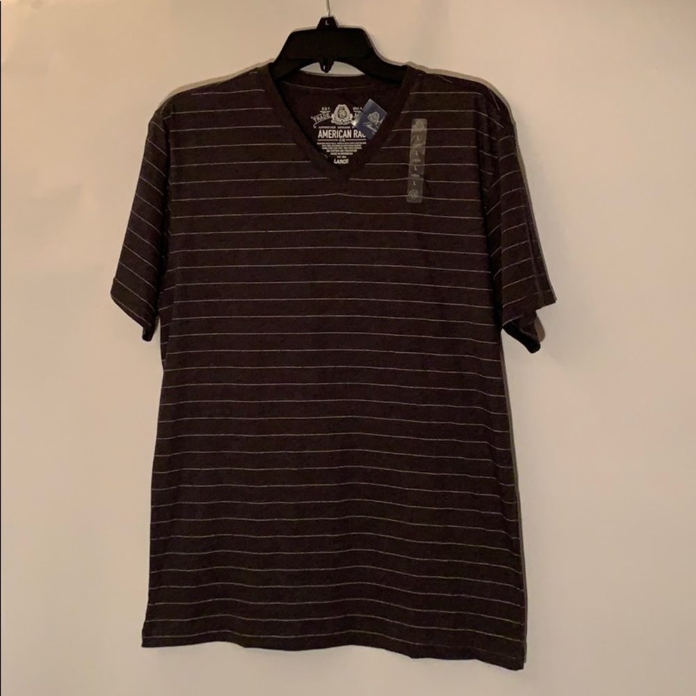 American Rag Men’s Large Charcoal V-neck T-shirt